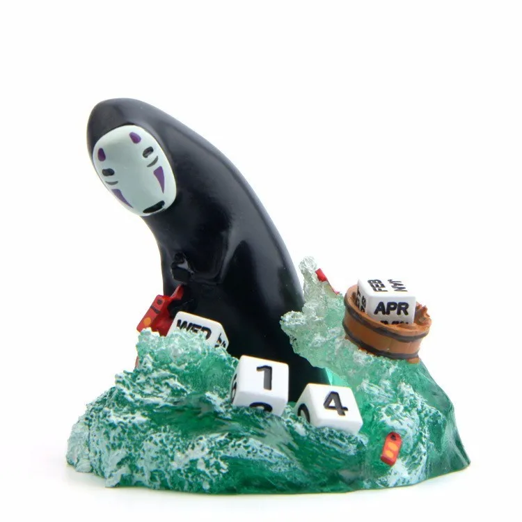 

New No Face Man Calendar Action Figure Toy Studio Ghibli Spirited Away Model Collectible Toy Landscape Car Decor Christmas Gift