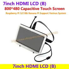 7inch HDMI LCD Capacitive Touch Screen Display Shield Panel for Raspberry Pi Beaglebone Black Banana pi Supports Various System