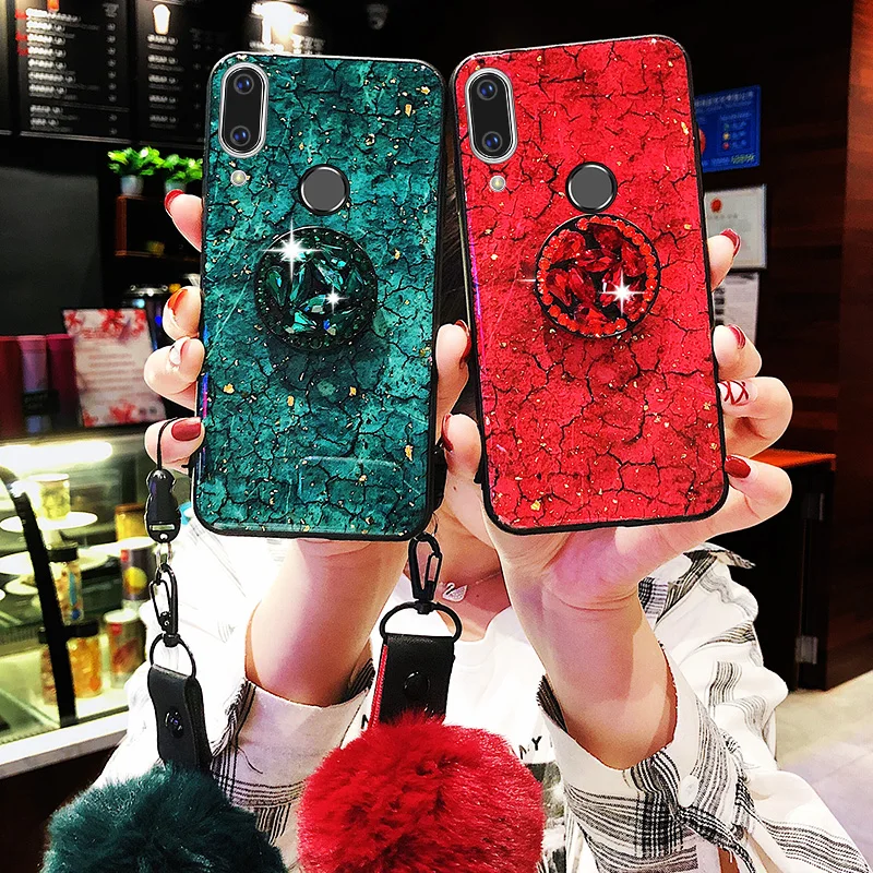 

For Huawei Honor 8X Case Glitter Diamond Soft Cover For Huawei P Smart 2019 Mate 20 Pro Mate 20 10 Lite Honor 8C Y9 2019 Cases