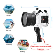 Seafrogs A7 II Pro 40 м/130 футов подводный водонепроницаемый корпус чехол для sony A7 II A7R II A7S II поддержка 28-70 мм объектив с ручкой