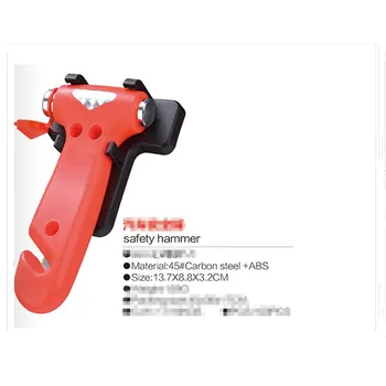 

Car stickers safety hammer rescue hammer rescue tools for bmw e36 audi a4 b6 audi tt fiat 500 ford focus 2 seat leon Car-styling