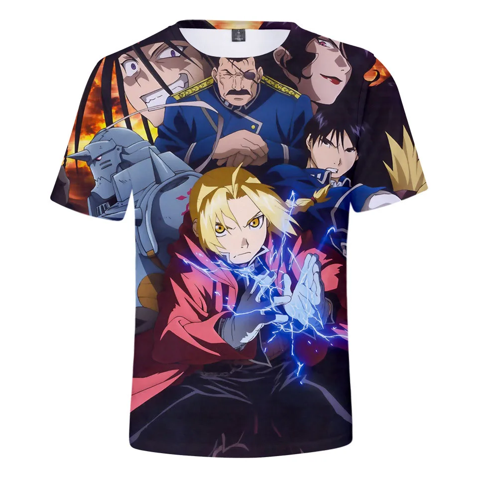 

FULLMETAL ALCHEMIST T Shirt Men Women Kid Tshirt Anime Clothing 3d Clothes