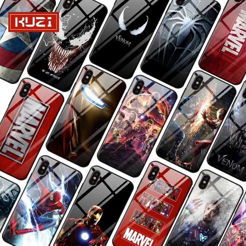 

KUZI marvel Phone Bag Case For iphone 6 6S 6Plus 6S Plus 7 7S 7Plus 7S Plus For iphone X XR XS/XS MAX Phone Bag Wrapped Case