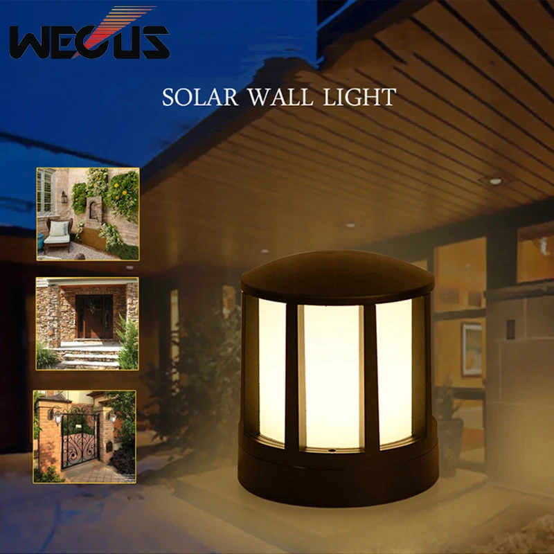 IP 65 Waterproof Garden Light Modern Aluminum Pillar Light Outdoor Courtyard Villa Landscape Fence Pole Lawn Bollards