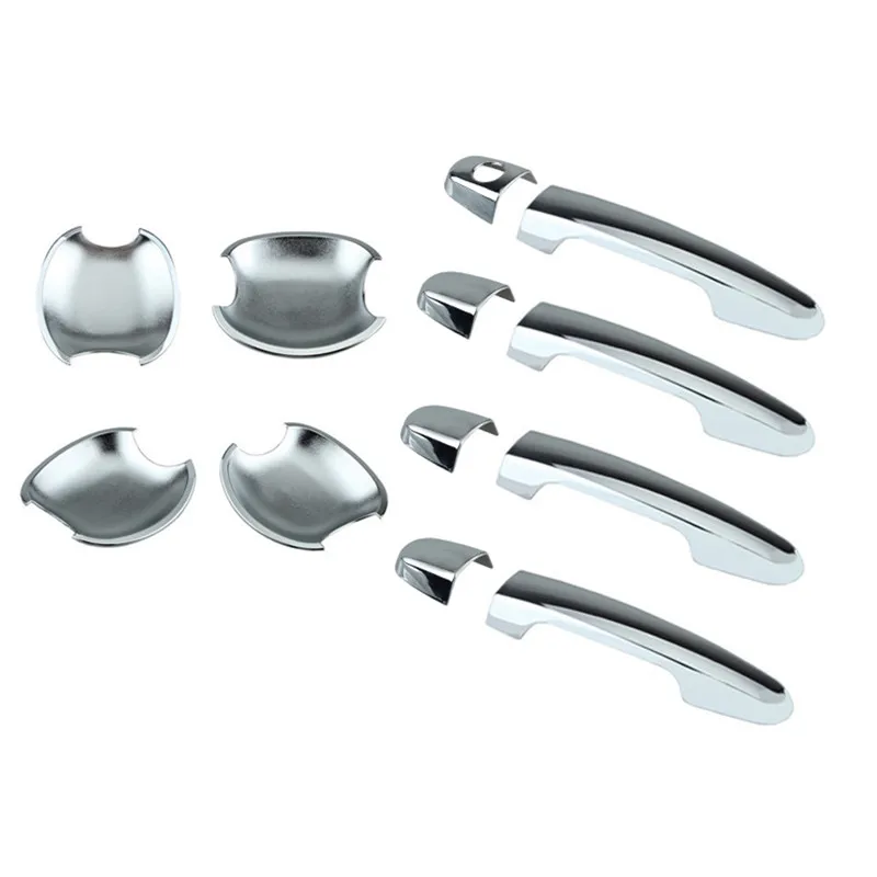 4pieces DSP Chrome Door Handle Covers 4 pieces Bowls fit for TOYOTA Corolla with PSG Keyhole