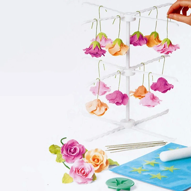 

1PC/Lot Professional Royal Icing Fondant Flower Leaf Drying Rack Baking Tools For Mastic Cake Plastic Gum Paste Flower Rack