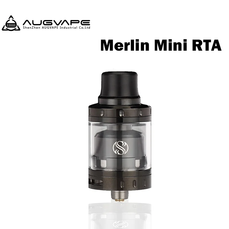 Атомайзер Augvape Merlin Mini RTA Радужный испаритель вейп с односторонним 2 баками для