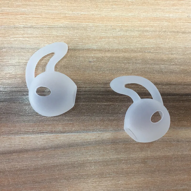2PCS/Set Replacement Soft Silicone Antislip Ear Cover Hook Earbuds Tips Earphone Silicone Case for AirPods Apple EarPods