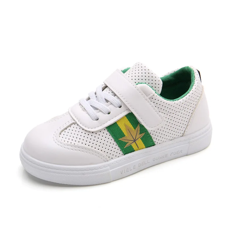 MLUCKY 2017 New Autumn Children Sneakers Girls Sports Shoes Boys White