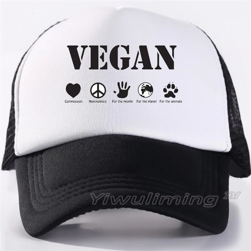 

New Summer Trucker Caps vegan Cool Summer Black Adult Cool Baseball Mesh Net Trucker Caps Hat for Men Adjustable