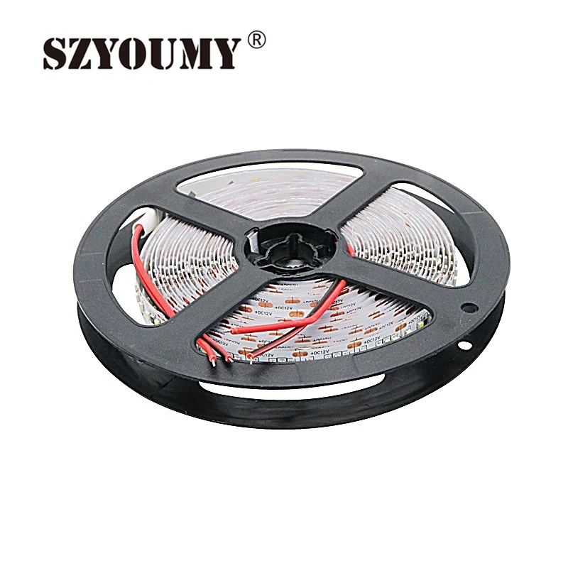 SZYOUMY 2x5 м 204 светодиодный s/m 5 м Светодиодная лента SMD 3014 12 В Холодный/теплый белый 1020 Светодиодная лента не Водонепроницаемая IP20