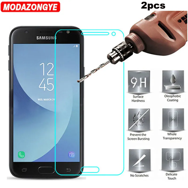 2pcs Tempered Glass For Samsung Galaxy J2 2018 Screen Protector Samsung