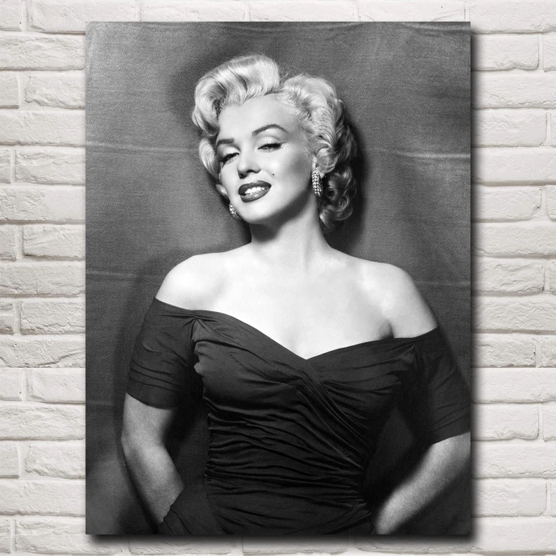 

Sexy Lady Marilyn Monroe Art Silk Fabric Poster Prints Home Wall Decor Pictures 12x16 18x24 24X32 Inches Free Shipping