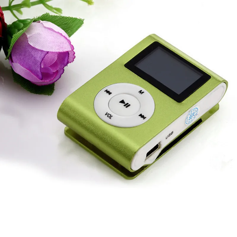

Mini USB clip HD LCD small screen MP3 player high quality FM radio support 32GB expansion Micro SD / TF card GN #10