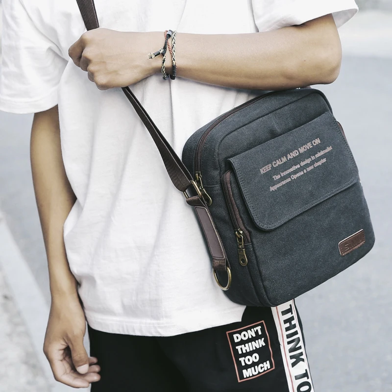 رجل الحضرية اليومية حمل حقيبة عالية الجودة الرجال قماش الكتف حقيبة السفر عارضة الرجال Crossbody حقيبة الذكور رسول أكياس 3 حجم رجل الحضرية اليومية حمل حقيبة عالية الجودة الرجال قماش الكتف حقيبة السفر عارضة الرجال Crossbody حقيبة الذكور رسول أكياس 3 حجم