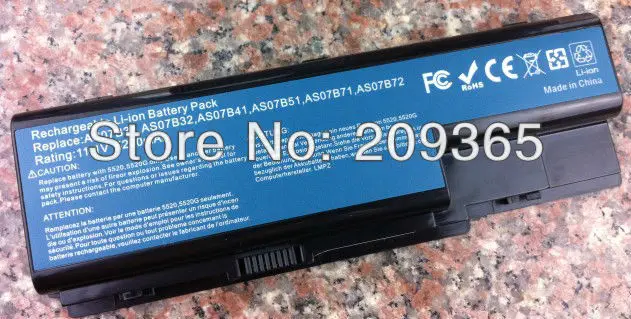 Bateria para Notebook Acer Aspire 7730g As07b31 As07b41 As07b51 As07b71 Aspire7738 7720 8920 8930 - Imagem 3