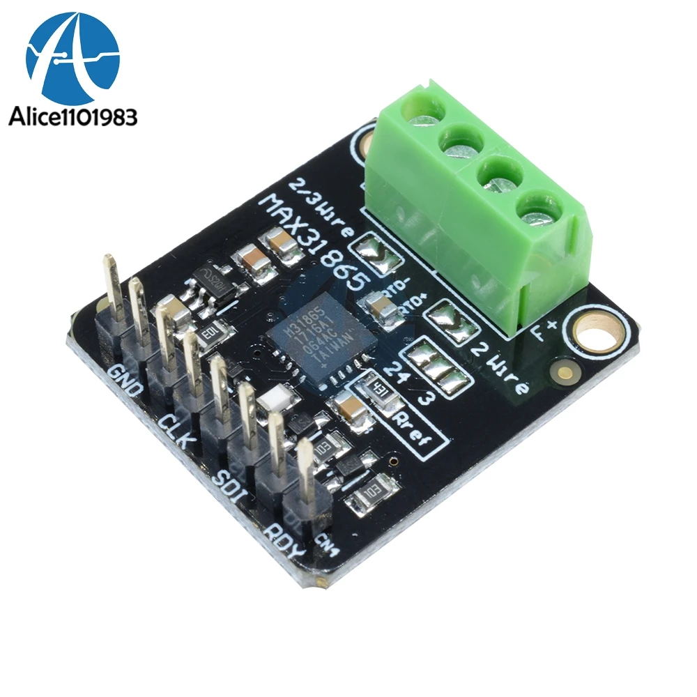 

MAX31865 Converter Breakout Board Temperature Thermocouple Sensor Amplifier Module For Arduino PT100/PT1000 RTD To Digital