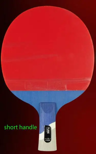 STIGA pro, 5 звезд, ракетка для настольного тенниса, качественные ракетки для понга, ракетки для настольного тенниса, одобренные ITTF, прыщи из резины - Цвет: tube short handle