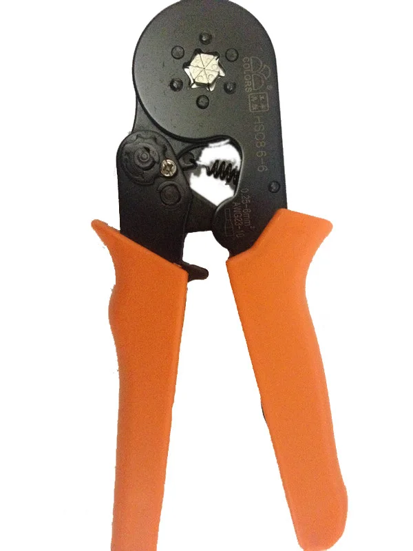 Hsc8 6 6 Mini Self adjustable Crimp Plier Ferrule Ratcheting Crimping
