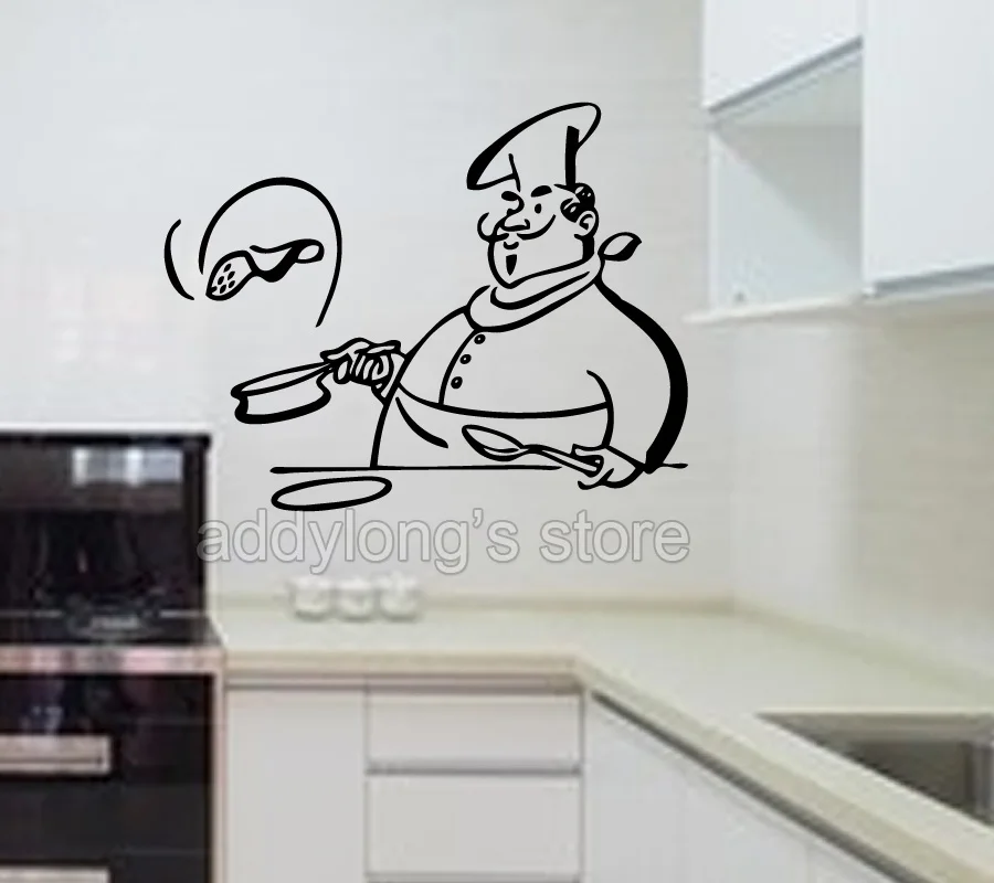 

KITCHEN HOME COOK ART WALL VINYL DECOR STICKER DECAL STENCIL MURAL GRAPHIC