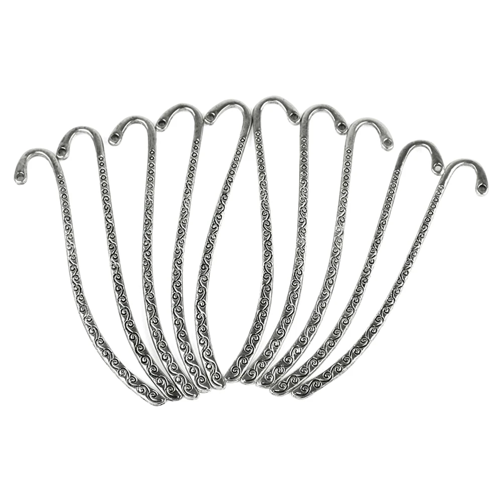 

10x Bookmarks Collect Creatif Alloy Silver Signet Decoration