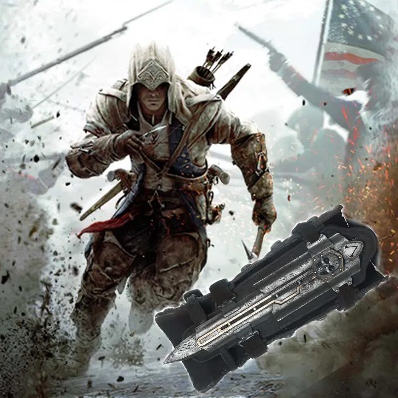 Assassin's Road Black Flag Hidden Blade Sleeve Sword Edward Cosplay Props Revolutionary Sleeve Arrow Blade Can Eject gifts Assassin's Road Black Flag Hidden Blade Sleeve Sword Edward Cosplay Props Revolutionary Sleeve Arrow Blade Can Eject gifts