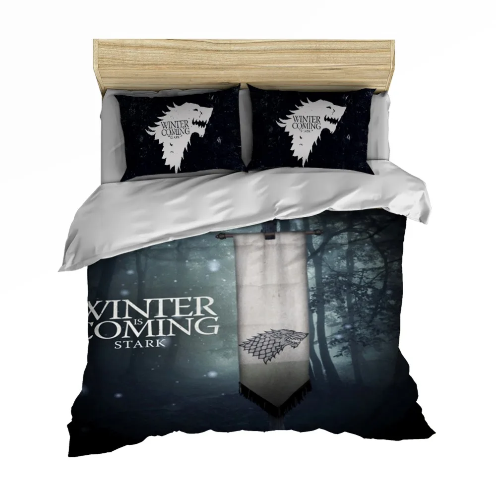 Movies Bedding Set 3D Print Daenerys Targaryen Duvet Cover Set Twin Full Queen King Size Bed Linen Set Pillowcase Bedclothes