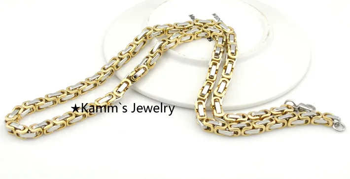 kaybetmek para promosyon moda 4 5mm genislik erkekler kolye zincir baglanti bizans gumus altin kolye erkekler taki kn014