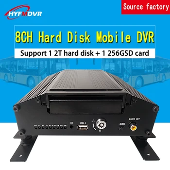 

Source factory H264 wide voltage local video monitoring host 8 channel hd MDVR can upgrade 3G remote monitoring host