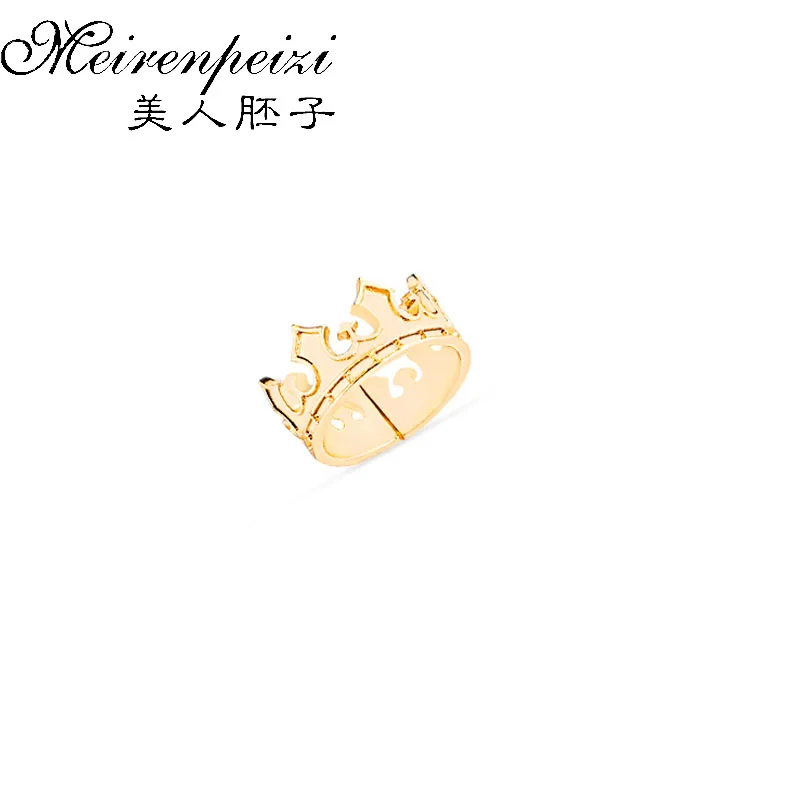 

Princess Crown Open Ring Simple Hollow Ring Dainty Rings Gold Color Queen Ring Engagement Wedding Valentine's Day Jewelry