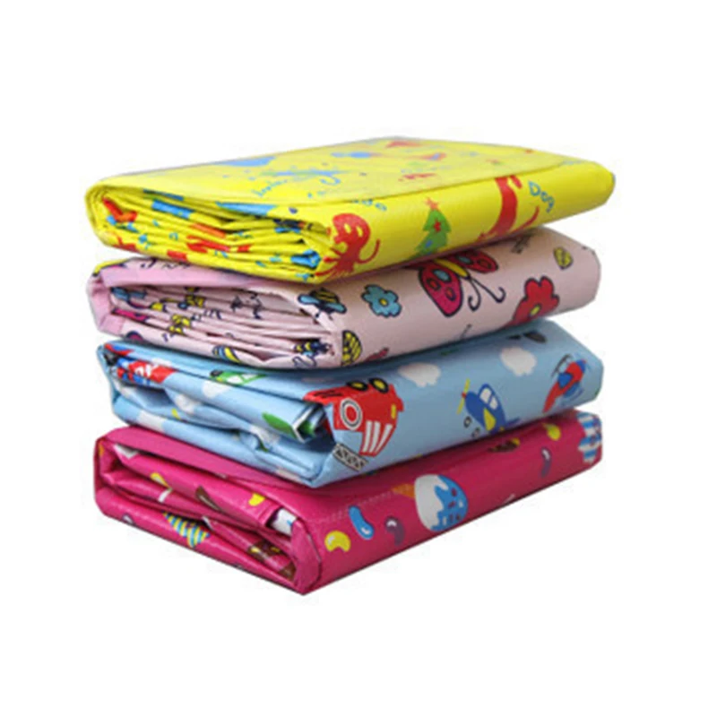 Moistureproof Cartoon Play Mat Foldable Children Mat Waterproof PP Material Baby Blanket Light