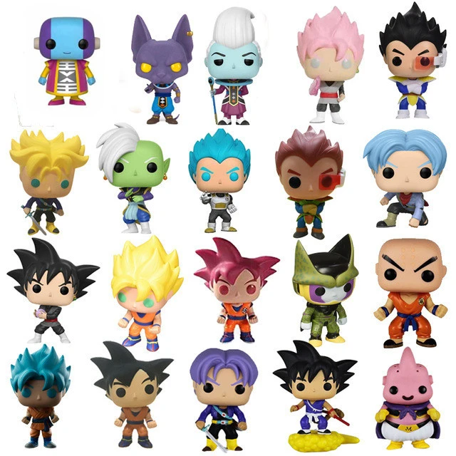 10cm Dragon Ball Super Saiyan Rose God Go Black Goku Beerus Whis Vegeta Frieza Zamasu Frieza Action Figure Pvc Model Doll Aliexpress