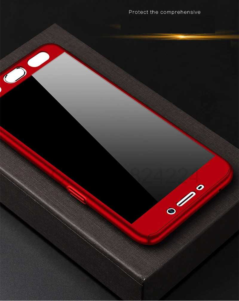 360 Full Honor 7A Russian version Shockproof Phone Cases For Huawei Y5 2018 Case With PC For Huawei Y5 2018 Prime Tempered Glass (8)