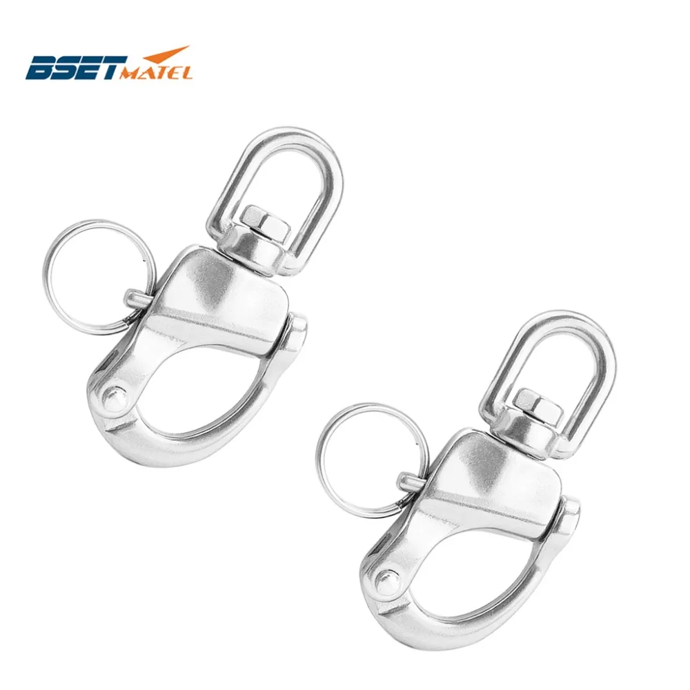 2PCS 316StainlessSteel Swivel snap Shackle Quick Release Boat Anchor