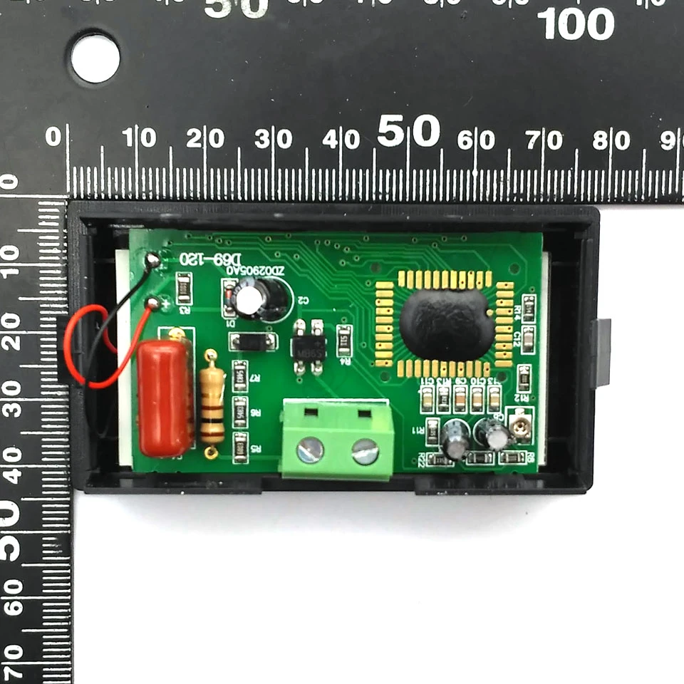 AC 80-500V 2-проводной цифровой синий ЖК-дисплей цепи вольт Панель вольтметр мониторы