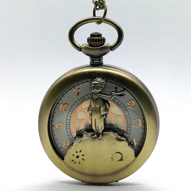 Fashion The Little Prince Hollow Gold Dial Quartz Pocket Watch Analog Pendant Ne Fashion The Little Prince Hollow Gold Dial Quartz Pocket Watch Analog Pendant Ne