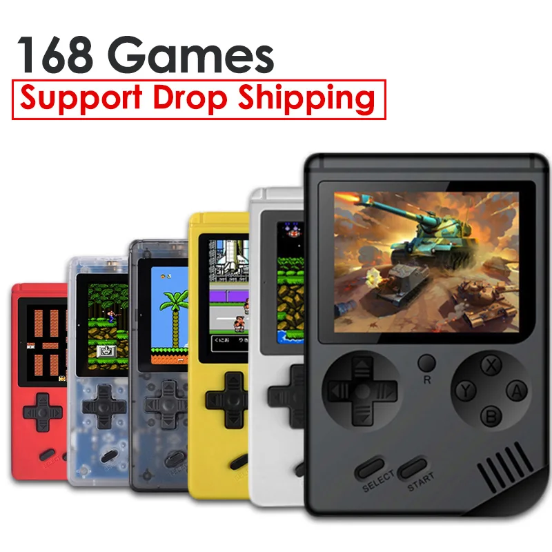 

RS-6A Retro Mini Handheld Game Console 8-Bit 3.0 Inch Color LCD Screen Kids Game Player Built-in 168 Games Portable Player Hot