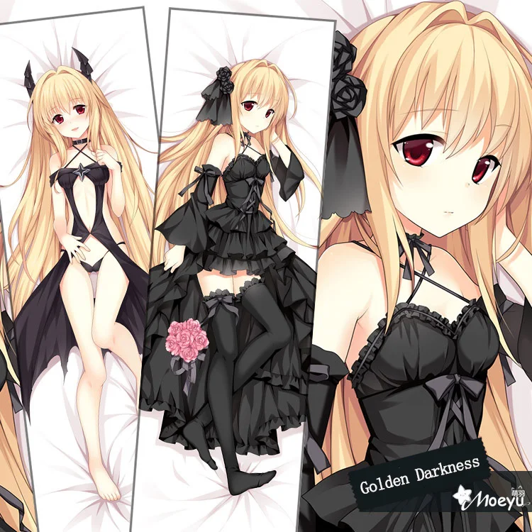 日本抱きアニメru金色の闇抱きボディ枕ケースカバーロング大人オタク枕35 55 160 50センチメートル Body Pillow Cases Covers Golden Darknesslove Ru Aliexpress