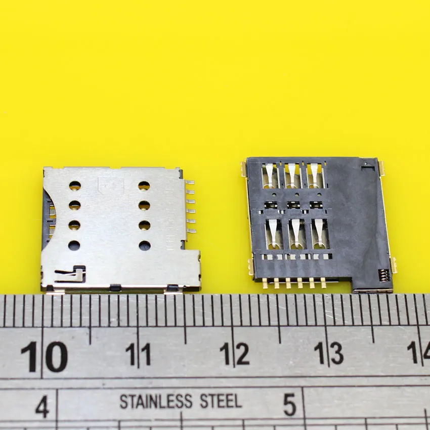 cltgxdd KA-179 Real high quality 6pin push micro sim card socket holder slot replacement connector