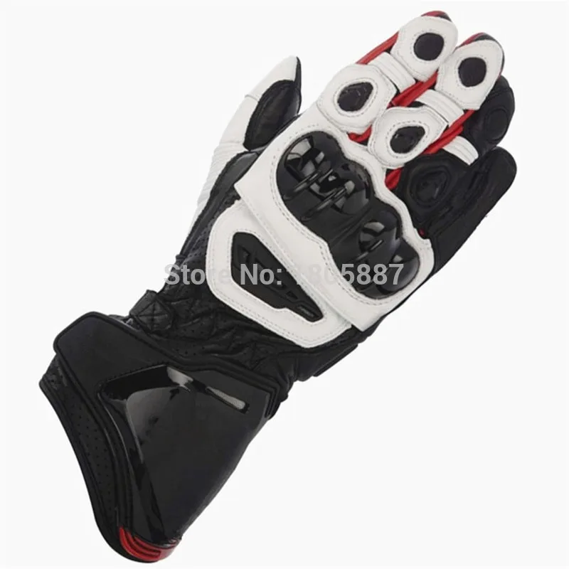

Free shipping 2017 GP PRO Motorcycle Genuine Leather Long Gloves Moto GP M1 Racing Gloves Red/black Motorbike Cowhide Gloves