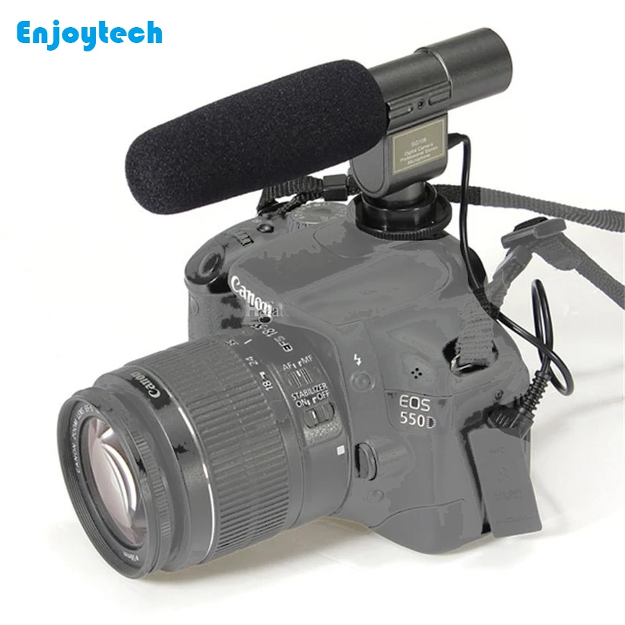 

Camera Stereo Microphone Camera Mounted Shotgun 3.5mm Digital SLR Recording Microphone for Canon/Nikon/Sony/Camcorder /DSLR