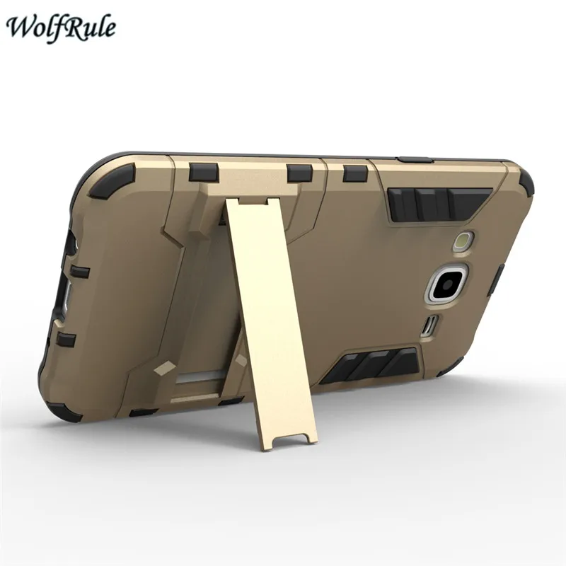 WolfRule чехол для Samsung Galaxy J5 силиконовый + пластиковый держатель броня J500 2015 J5|case for