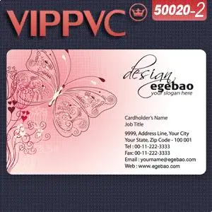 

50020-2 white plastic PVC shoes business card design template