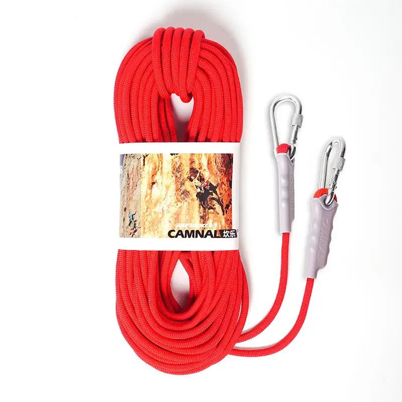 1pc 10mm Outdoor Climbing Floating Rope Survival Safety Auxiliary Carabiner Cord 