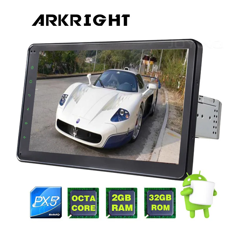 

ARKRIGHT 10" 1 Din Car Radio Audio Stereo For Volkswagen PX5 Octa Core 2GB Ram Android 8.1 GPS Head Unit Multimedia Player DSP