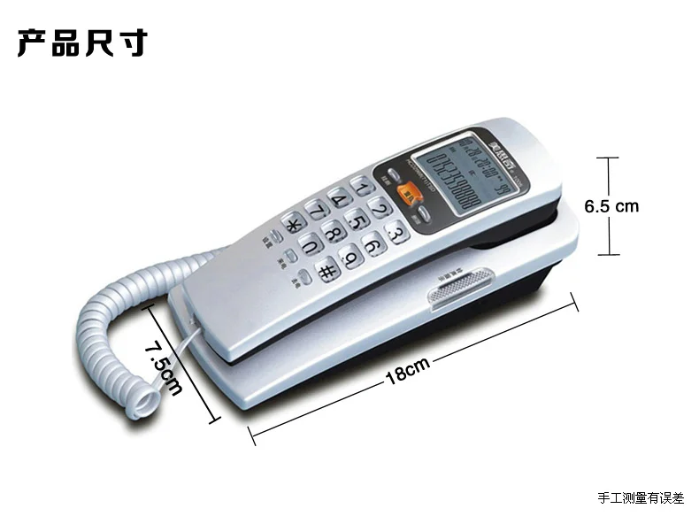 Настенный стационарный телефон, гостиничный стол, небольшой бытовой Расширенный Определитель номера