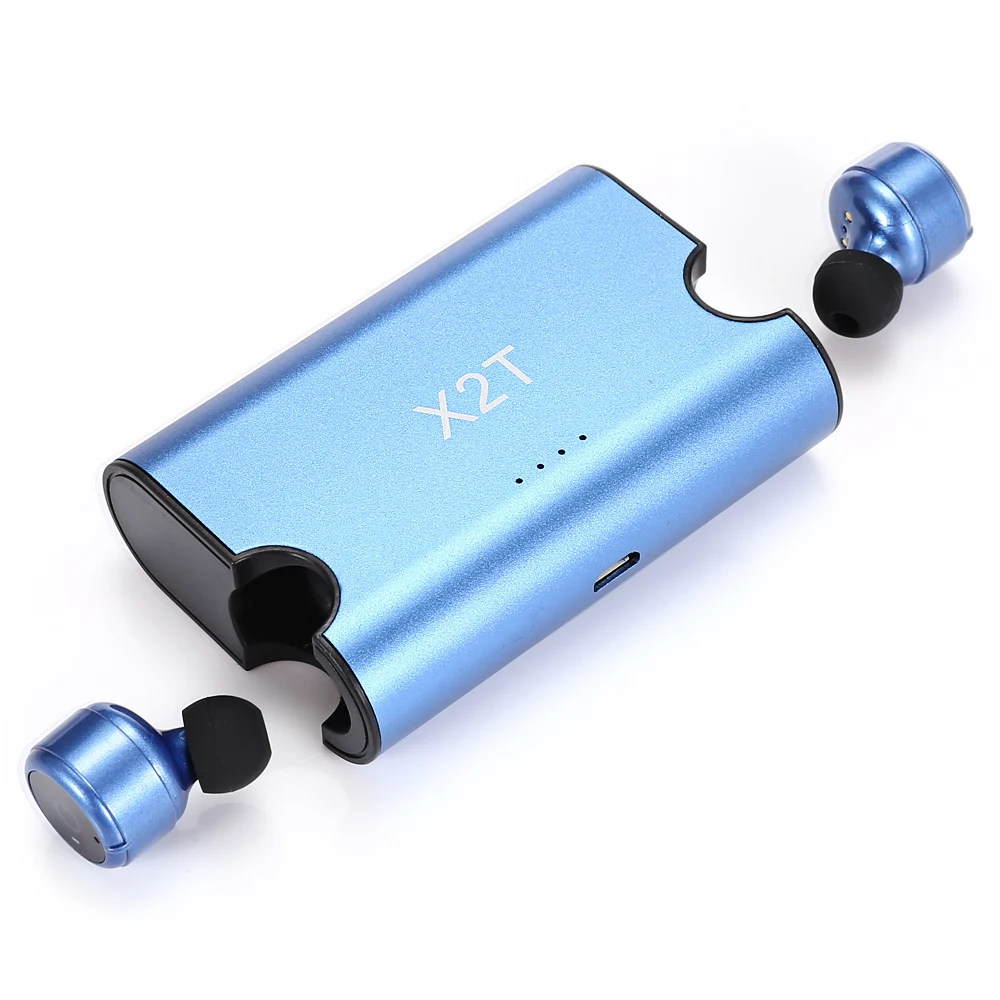 Мини X2T Bluetooth наушники вкладыши беспроводные Двойные стерео Hifi с зарядной