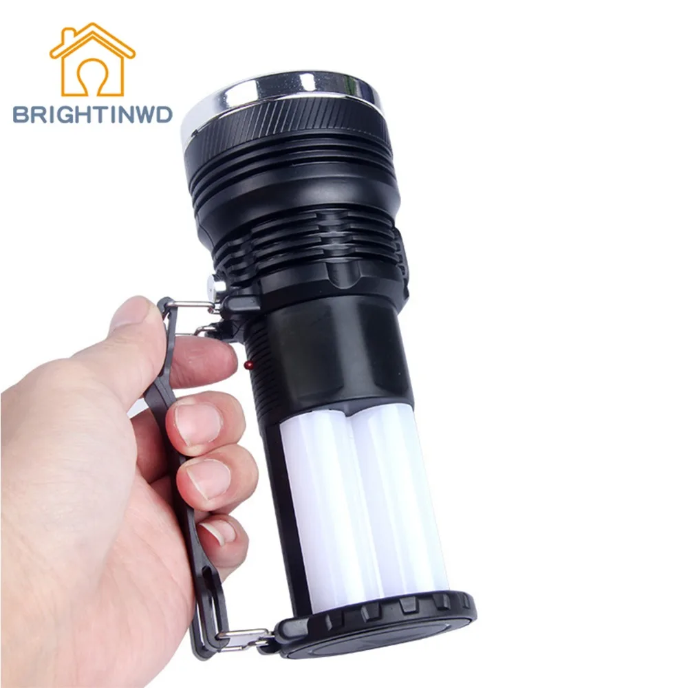 Multifunction powerful LED Flashlight Night Light Double Lamp 3 modes