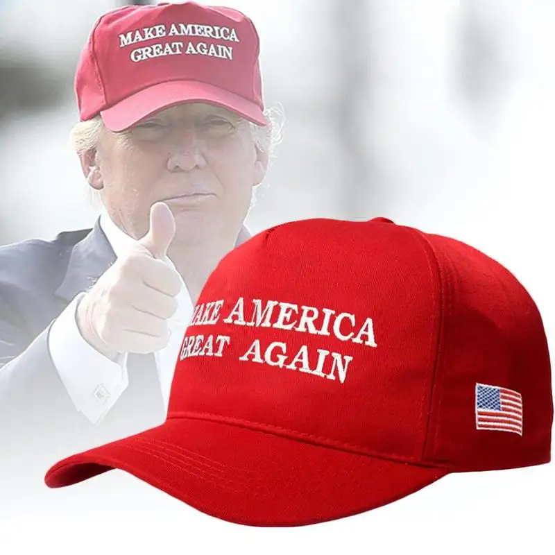 Шапка Дональда Трампа Make America Great Again шляпа в стиле партии США регулируемая