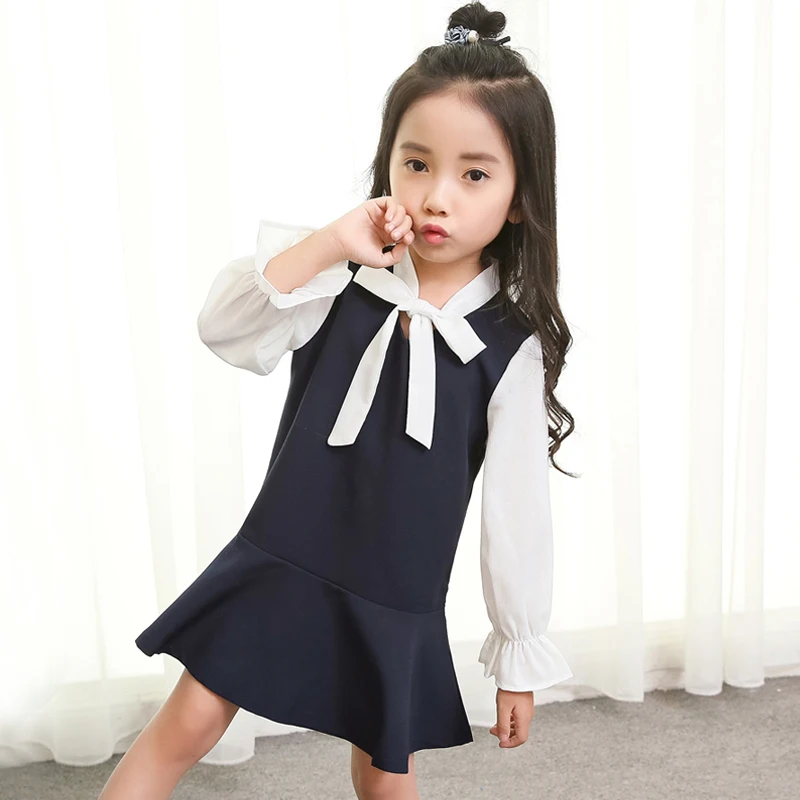 little girls patchwork dresses spring 2018 elegant baby girl autumn